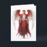 Archangel Uriel Angel Wisdom Arts Science Card<br><div class="desc">This design may be personalised in the area provided by changing the photo and/or text. Or it can be customised by clicking Personalise this Template and then choosing the click to customise further option and delete or change the colour of the background, add text, change the text colour or style,...</div>