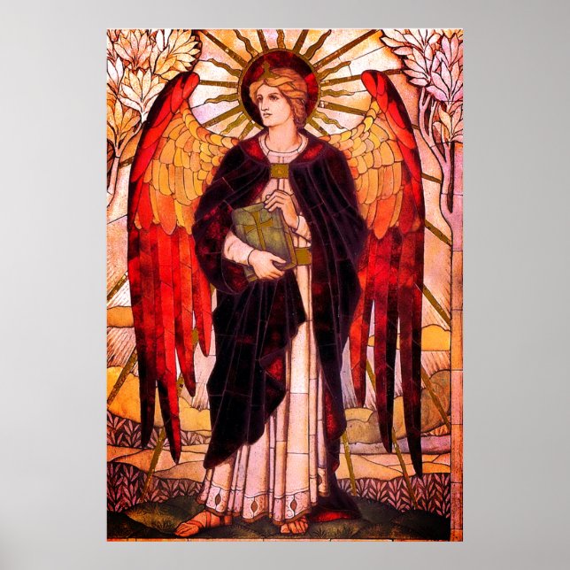 Archangel Uriel Christian Art Poster (Front)