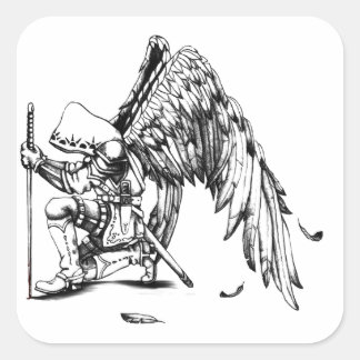 ArchAngel Warrior Square Sticker