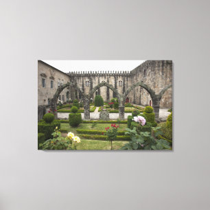 Archbishop Palace Of Braga With Garden Canvas Print