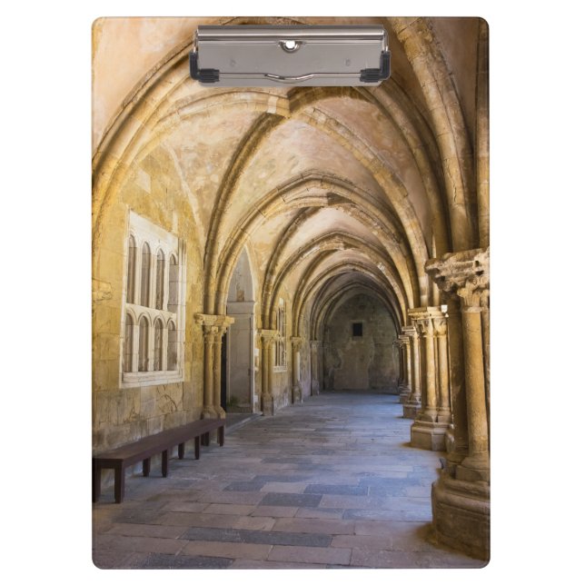 Arched Cathedral Cloister Hallway Clipboard (Front)