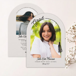 Arched Grad Announcement Invitation with Photo
