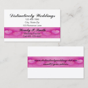 Arched Heart Line Bar Business Card