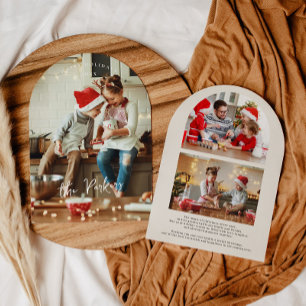 Arched Photo Collage Christmas Card