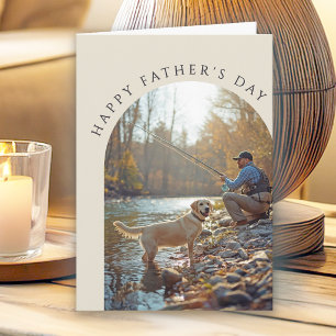 Arched Photo Fathers Day from Dog Card