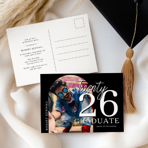 Arched Photo Graduation Party Invitation Postcard