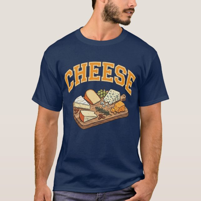 Arched Varsity Collegiate Style Culinary Graphics T-Shirt (Front)