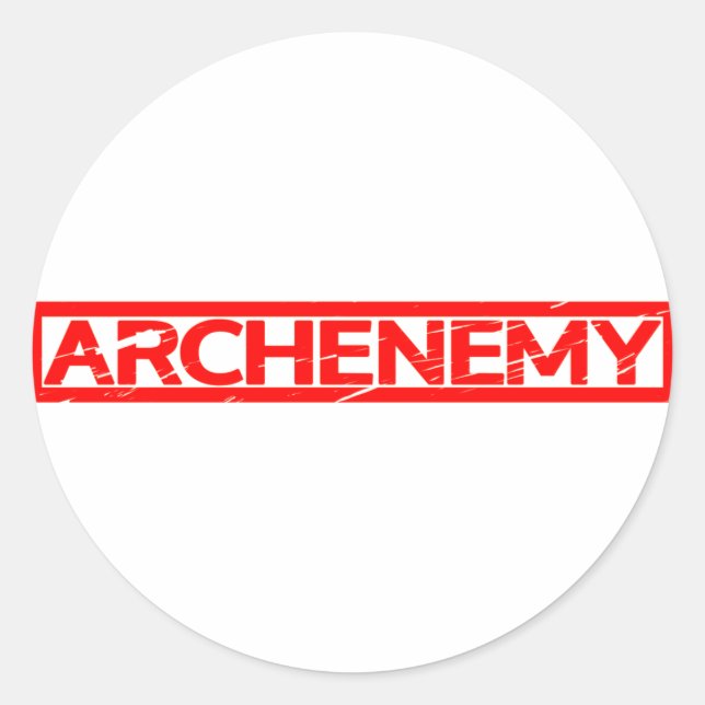 Archenemy Stamp Classic Round Sticker (Front)