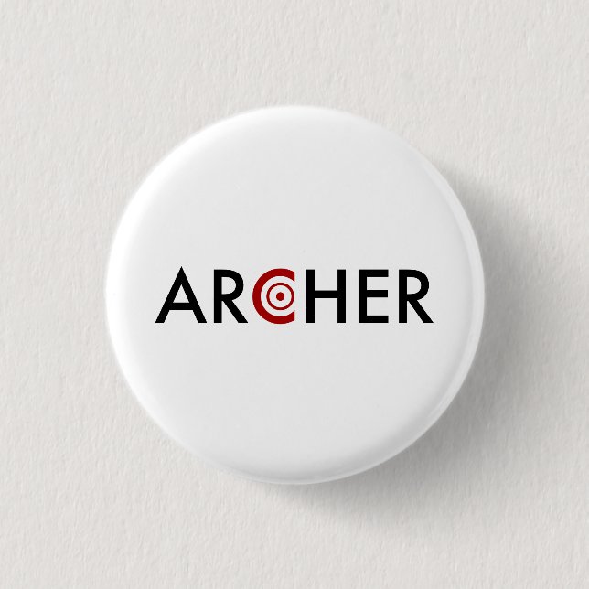 Archer 3 Cm Round Badge (Front)