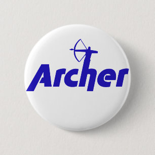 Archer 6 Cm Round Badge