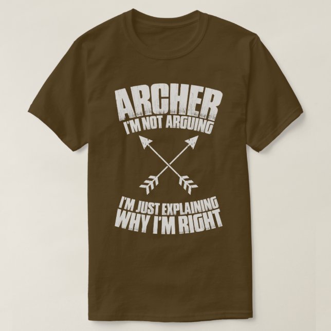 Archer Archery Bow Hunting Bowman Arrow Bow Hunter T-Shirt (Design Front)