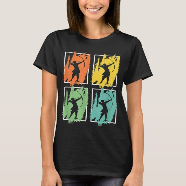 Archer Archery Bowhunter Bowman T-Shirt (Front)