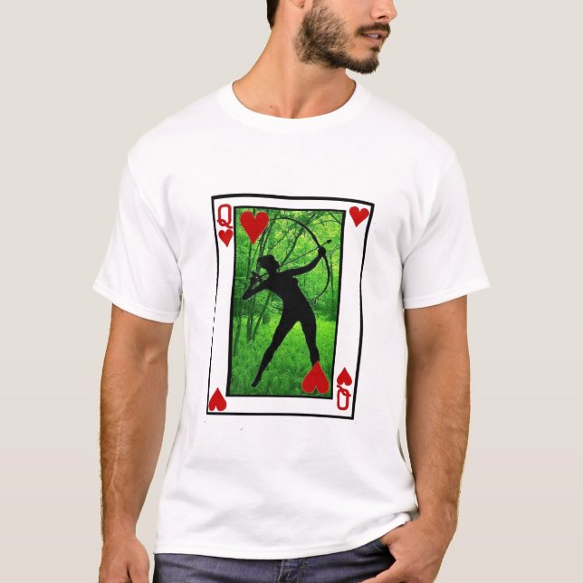 archer chic queen of hearts T-Shirt (Front)