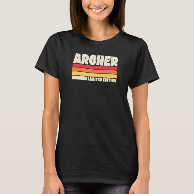 Archer   Distressed Retro Vintage Style T-Shirt (Front)