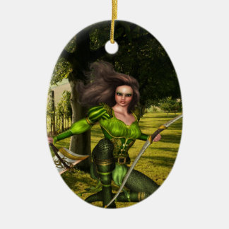 Archer Elf Ceramic Tree Decoration