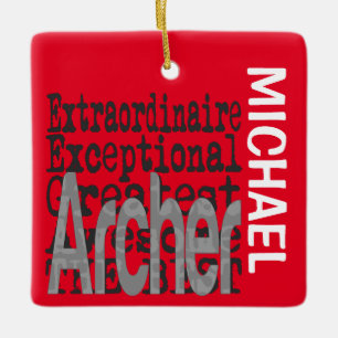 Archer Extraordinaire CUSTOM Ceramic Ornament