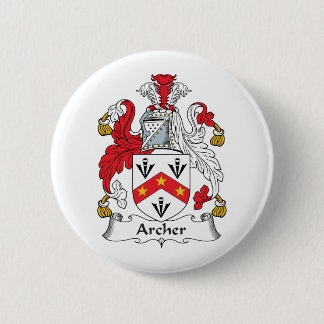 Archer Family Crest 6 Cm Round Badge