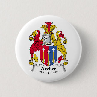 Archer Family Crest 6 Cm Round Badge