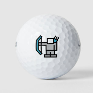 Archer in Blue Golf Balls