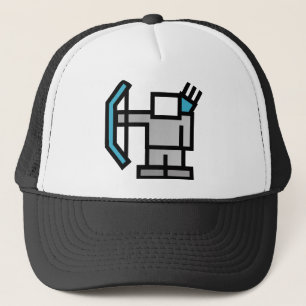 Archer in Blue Trucker Hat
