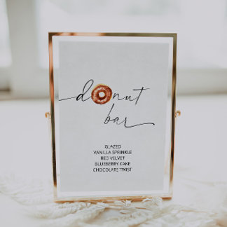 ARCHER Minimalist Doughnut Bar Sign