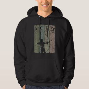 Archer Periodic Table Elements Bow Hunting Archery Hoodie