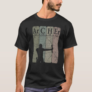 Archer Periodic Table Elements Bow Hunting Archery T-Shirt