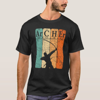 Archer Periodic Table Elements Bow Hunting Archery T-Shirt
