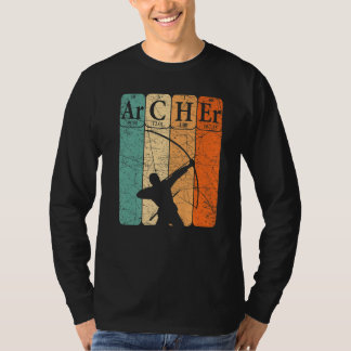 Archer Periodic Table Elements Bow Hunting Archery T-Shirt