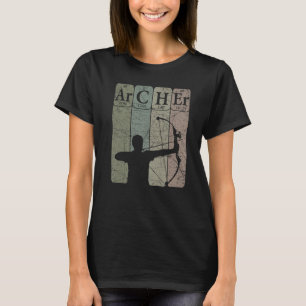 Archer Periodic Table Elements Bow Hunting Archery T-Shirt