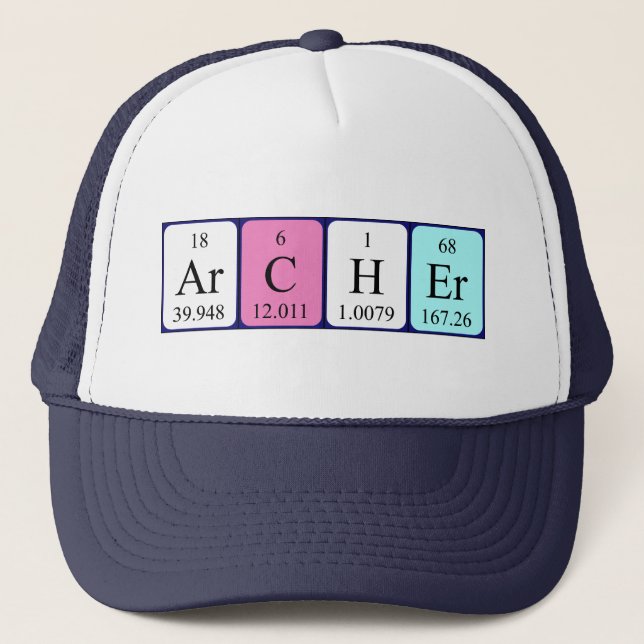 Archer periodic table name hat (Front)