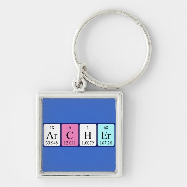 Archer periodic table name keyring (Front)
