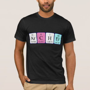 Archer periodic table name shirt