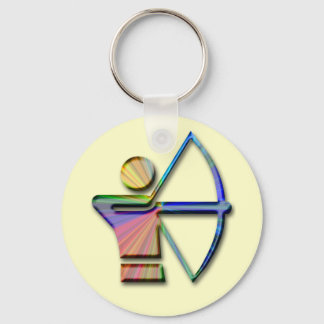 Archer with Bow & Arrow Key Ring