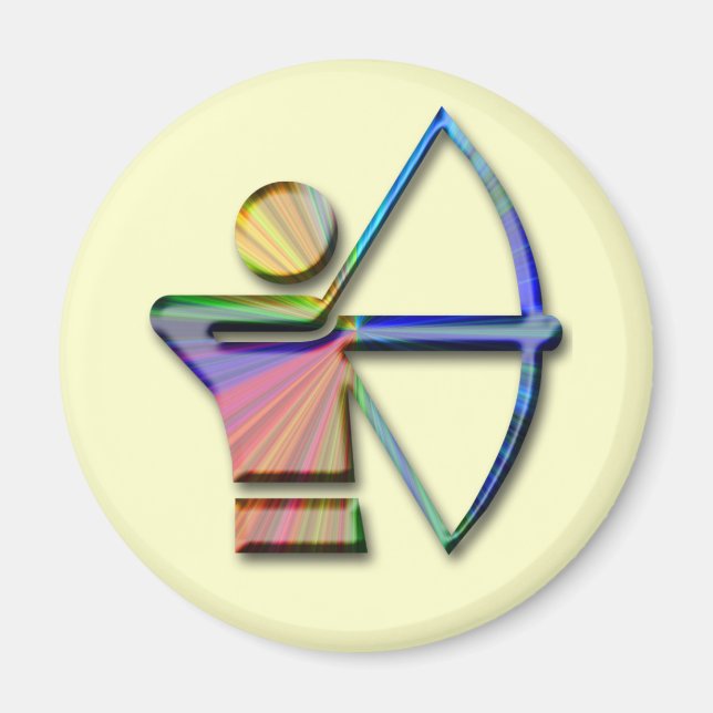 Archer with Bow & Arrow Magnet (Front)