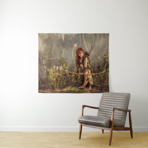 Archer Woman Fantasy Romance Fiction Tapestry