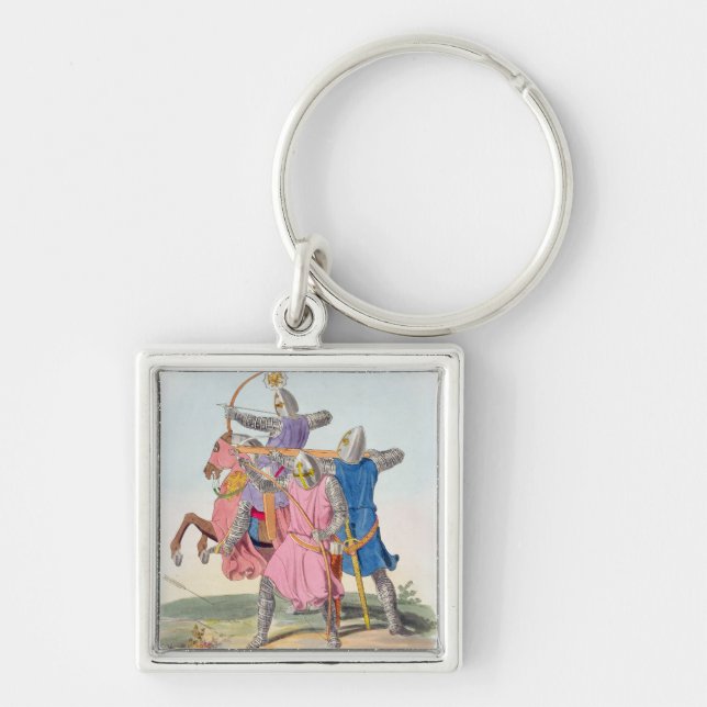 Archers and a Cross-bowman, 1312, from 'Ancient Ar Key Ring (Front)