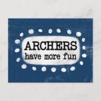 Archers Have More Fun Postcard