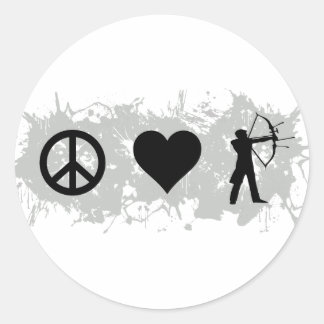 Archery 1 classic round sticker