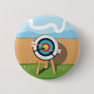 Archery 6 Cm Round Badge