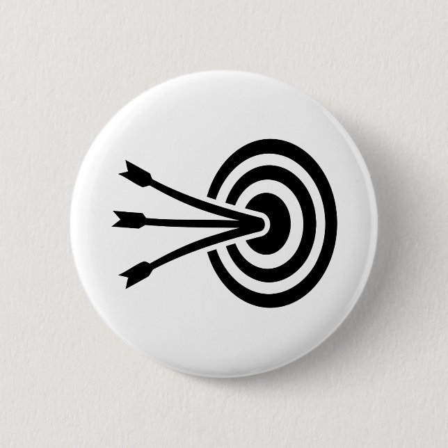 Archery 6 Cm Round Badge (Front)