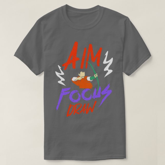 Archery Aim Focus Draw T-Shirt (Design Front)