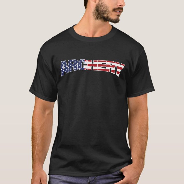 Archery American Flag T-Shirt (Front)