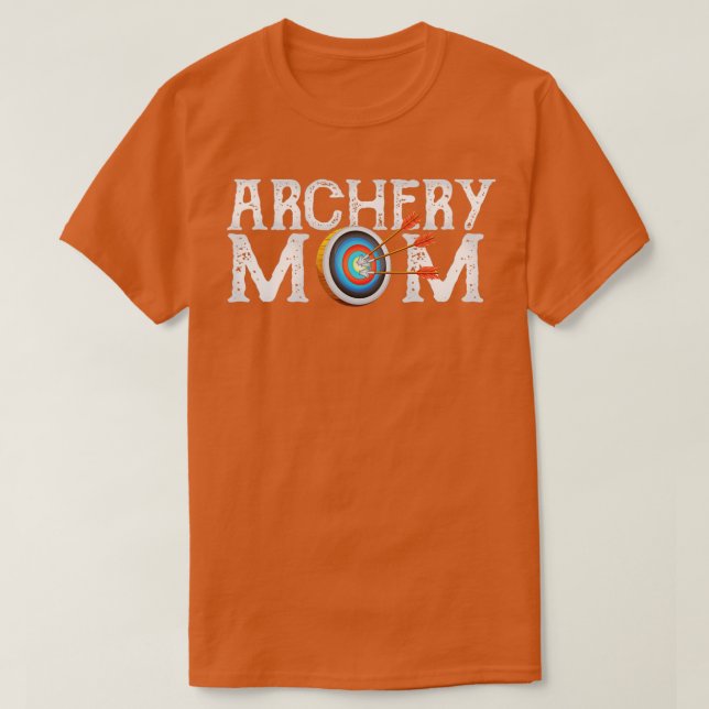 Archery Archer Mum Target Proud Parent Bow Arrow  T-Shirt (Design Front)