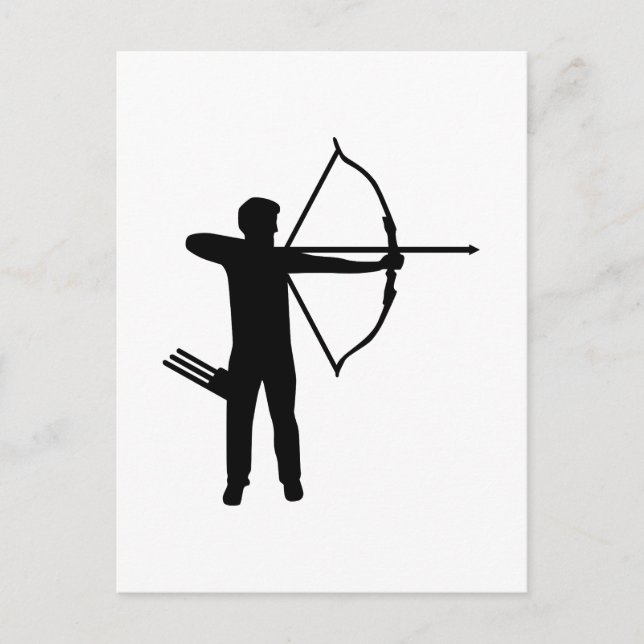 Archery archer postcard (Front)