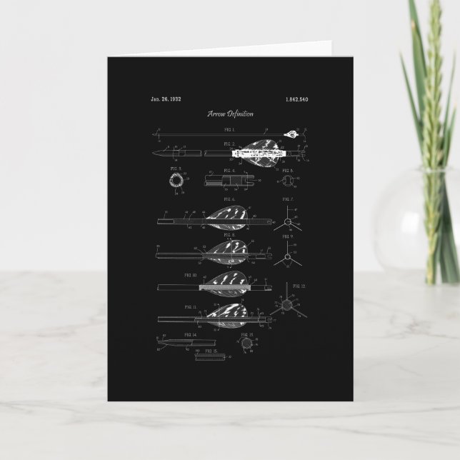 Archery Arrow Definition Card (Front)