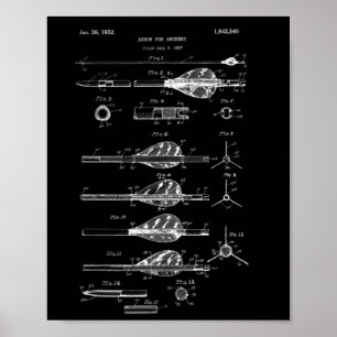 Archery Arrows Vintage Design - Compound Bow Tee Poster