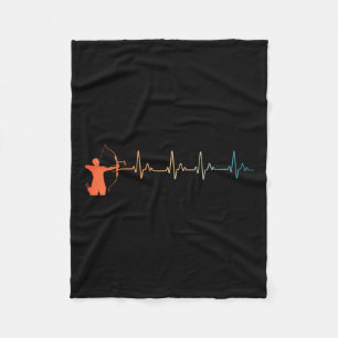 Archery Art For Men Women Youth Bow Hunting Archer Fleece Blanket
