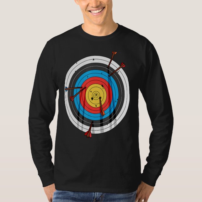 Archery Board Archer Arrows Bow Hunting T-Shirt (Front)