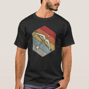 Archery Bow And Arrow Geometric Distressed Vintage T-Shirt